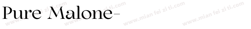 Pure Malone字体转换